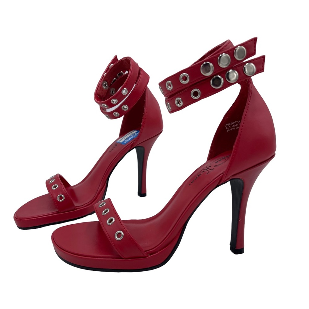 ❤️Chinese Laundry Y2K Liverpool Snap Button Strappy Heels - NEW❤️